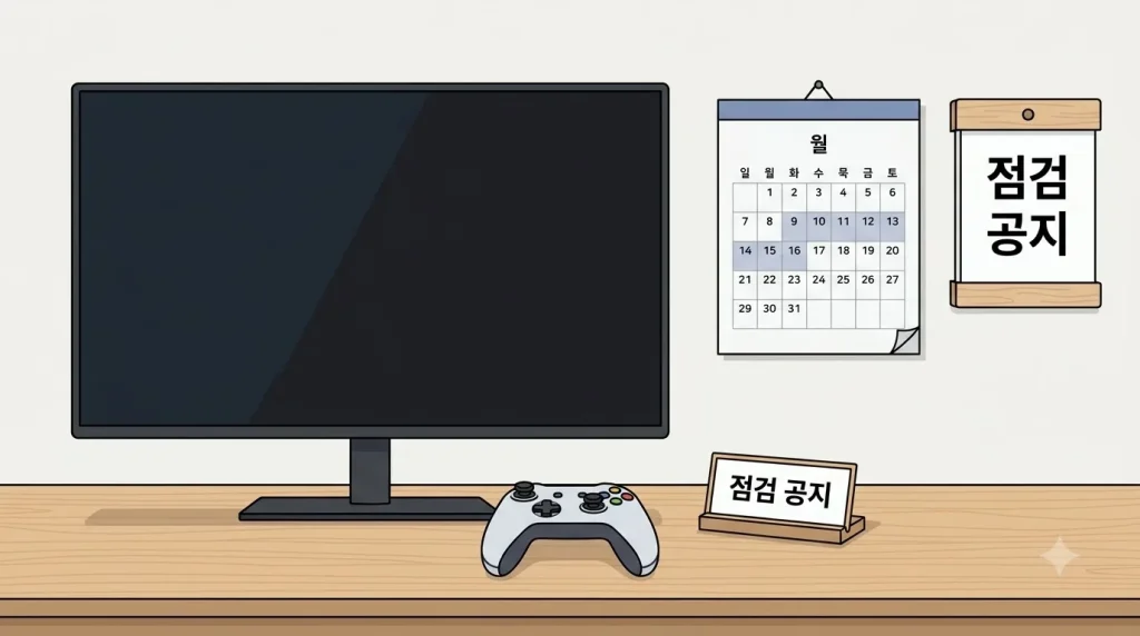 게임 점검 시간 확인하는 법 (게임사별 공식 공지