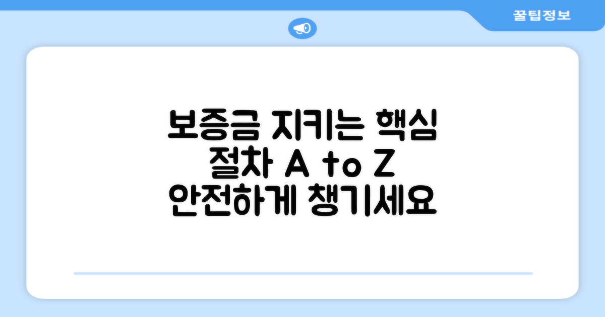 보증금 지키는 핵심 절차