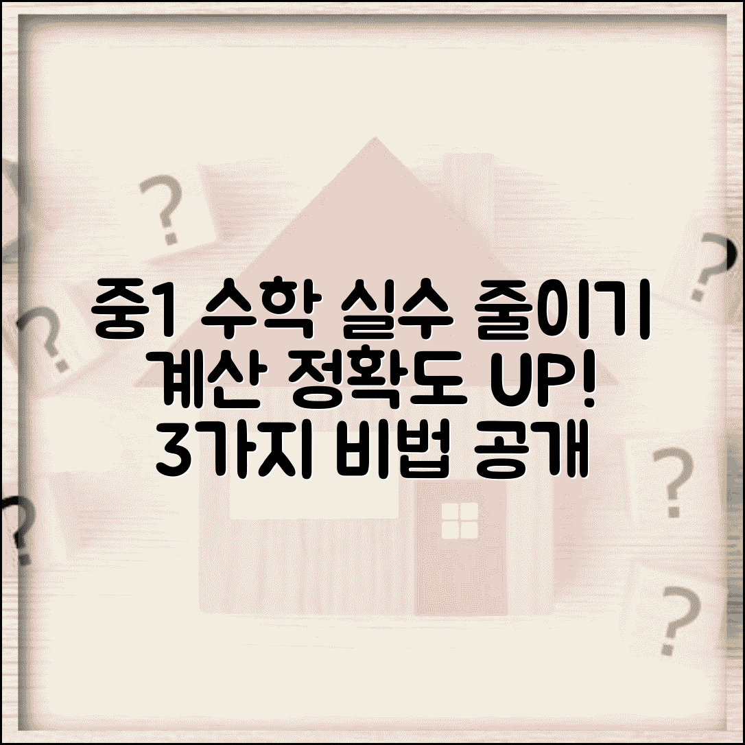 중1 수학 연산 실수 줄이는 법 | 계산 정확도 높이는 3가지 방법