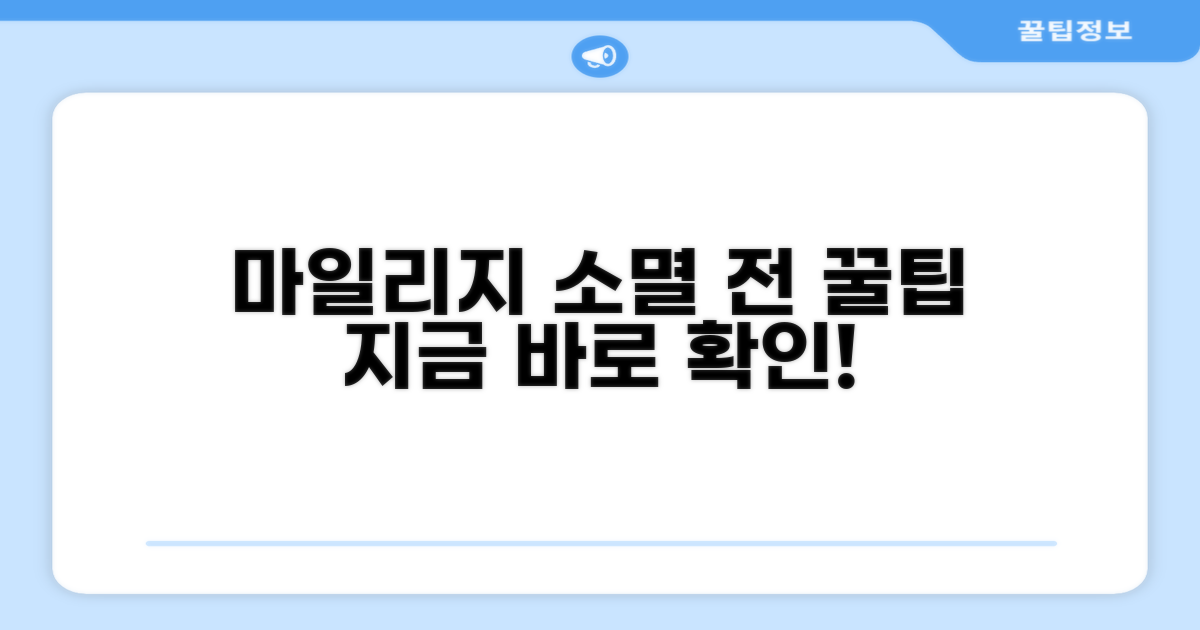 마일리지, 소멸 전에 활용하는 방법