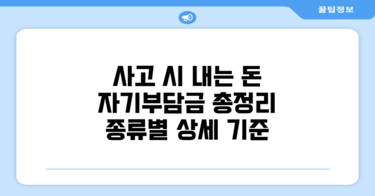 사고 유형별 자기부담금 기준 상세