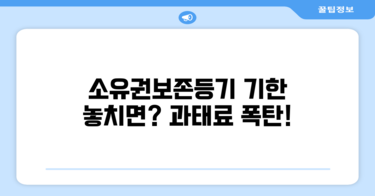 소유권보존등기, 신청 기한과 과태료 알아보기