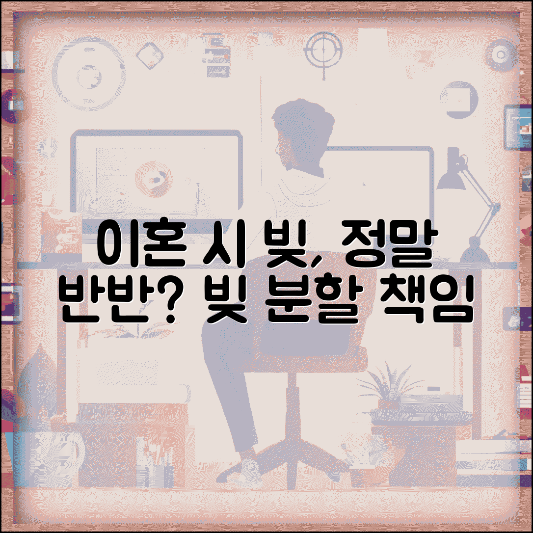 이혼할 때 빚도 반반 나눠져야 하나요 | 이혼시채무 | 부채분할 | 책임
