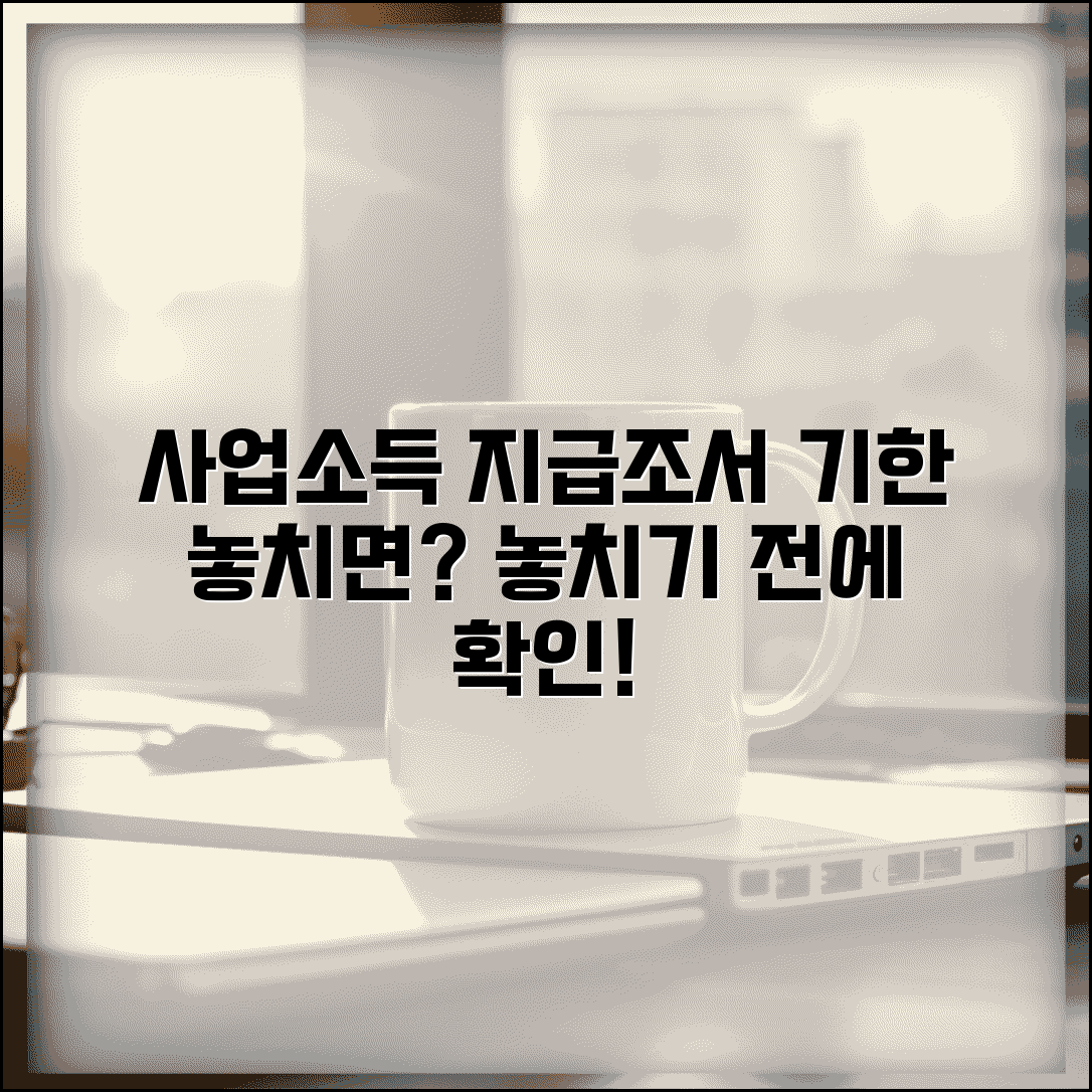사업소득 지급조서 기한 | 사업소득 지급조서 제출 시기
