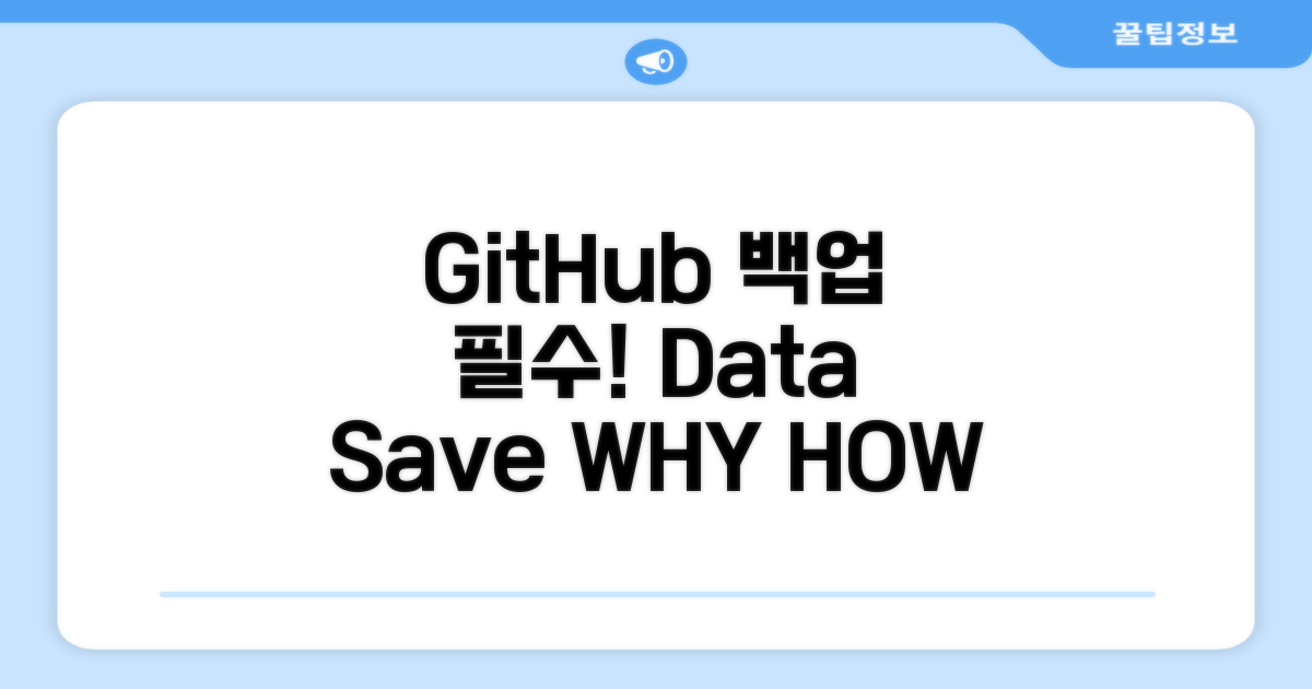 GitHub 백업 기본 개념과 중요성