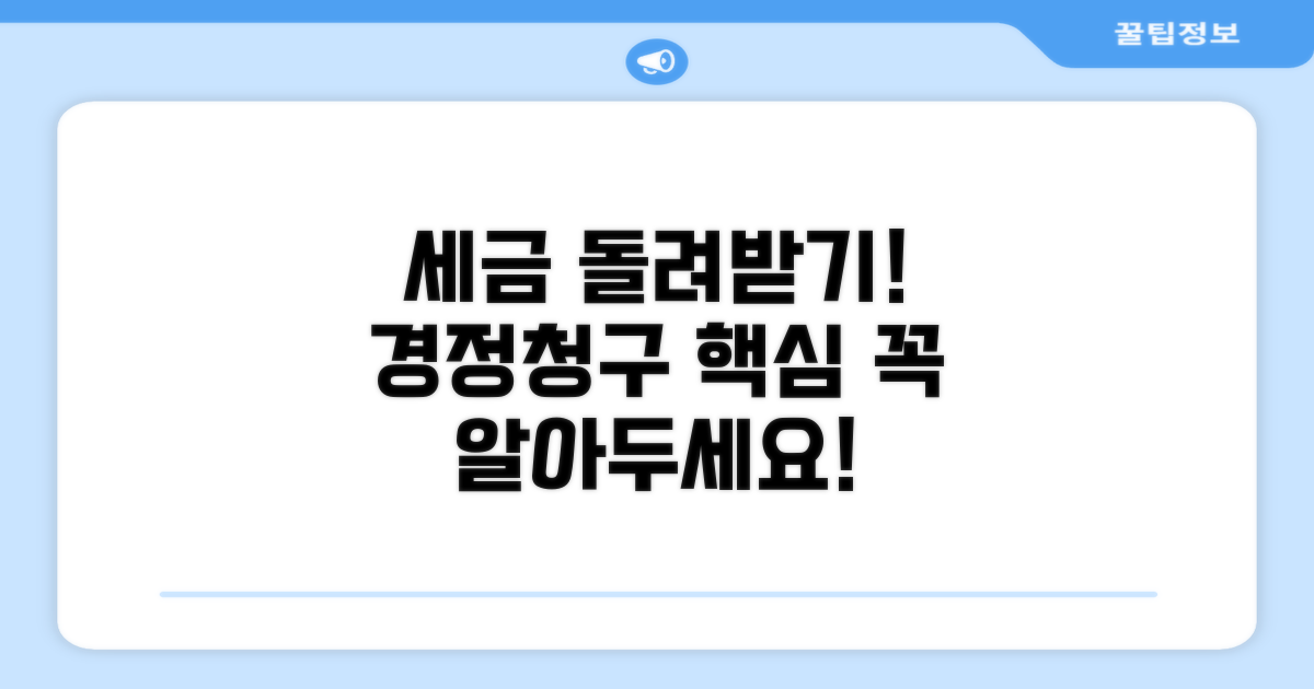 경정청구 시 주의해야 할 점
