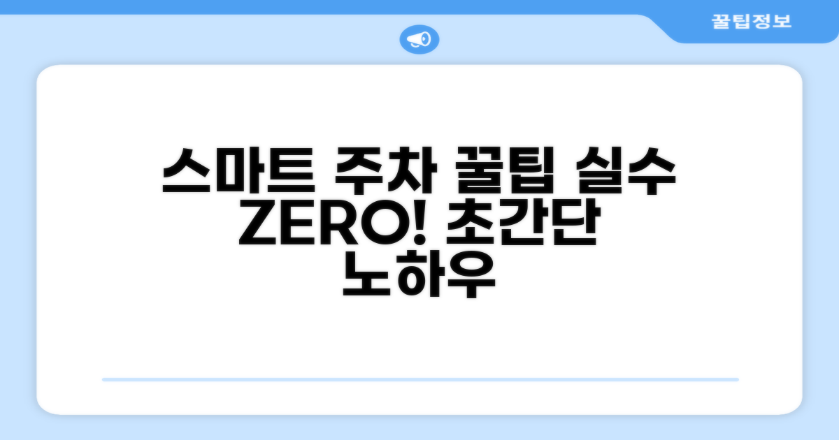 스마트 주정차, 실수 줄이는 꿀팁