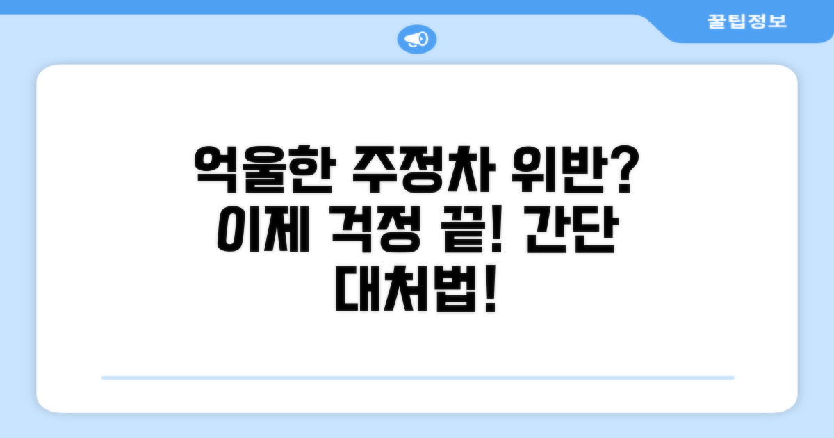 억울한 주정차 위반, 이렇게 대처하세요