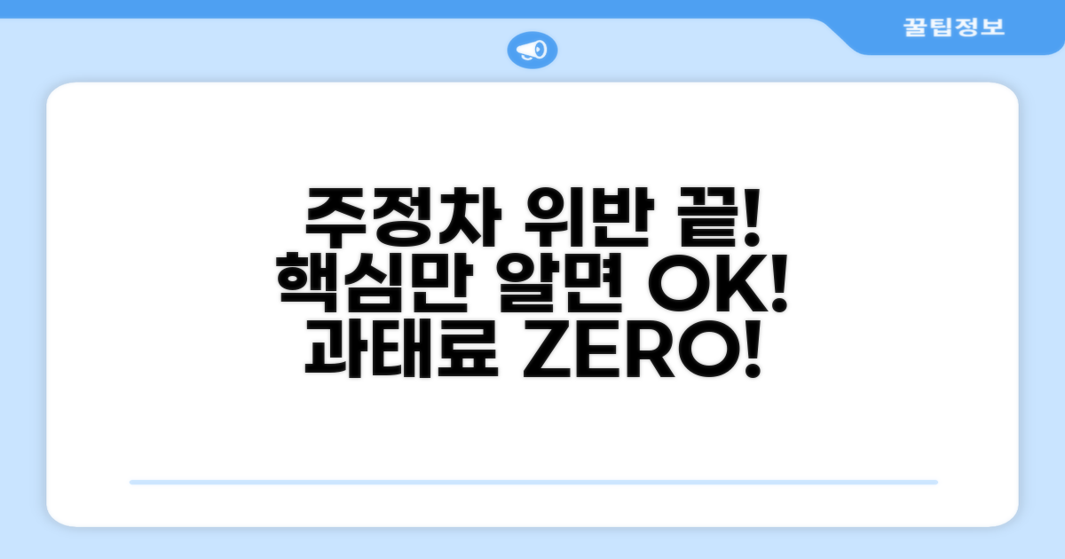 주정차 위반, 이것만 알면 끝!