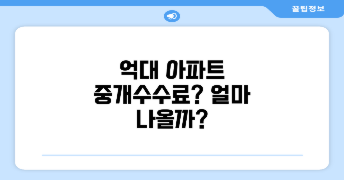 억대 아파트 중개수수료 얼마나 나올까?