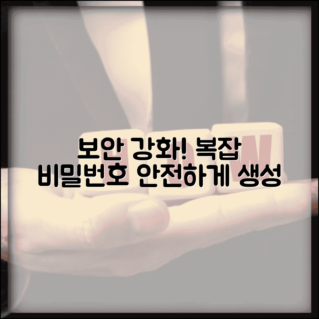 비밀번호 만들기 보안 강화 | 개인정보 포함 금지하고 복잡한 조합으로 안전하게 생성