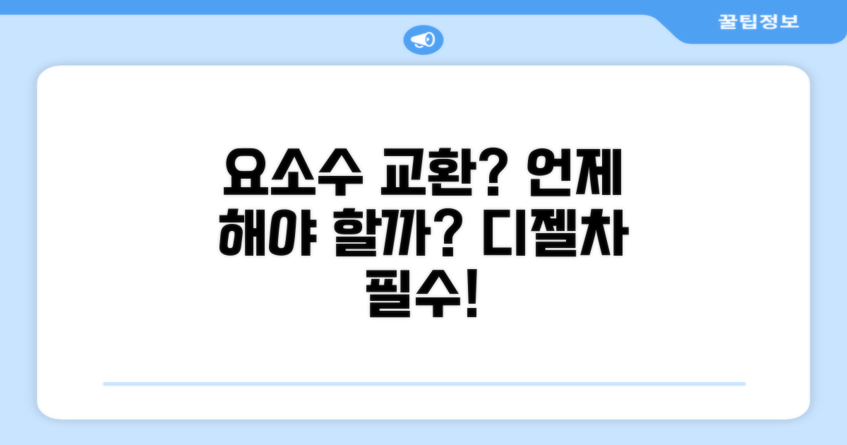 디젤 차량 요소수 교환 주기