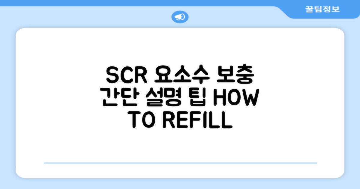 SCR 시스템 요소수 보충법