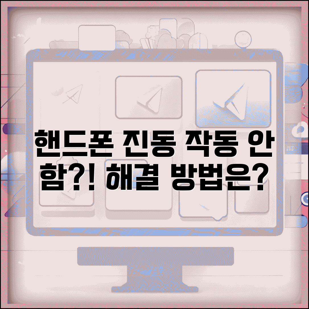 핸드폰 진동 작동 안함 | 스마트폰 진동모드 진동 안됨