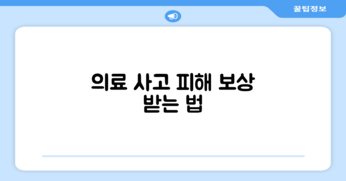 의료 사고, 피해 보상받는 법