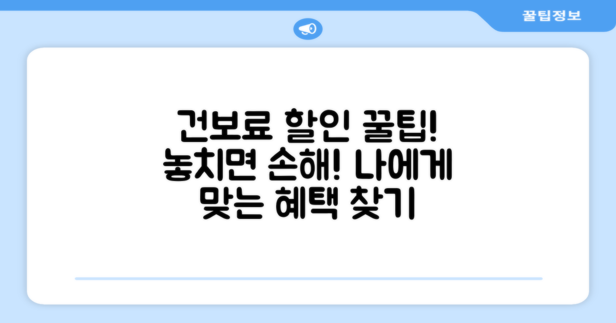 건보료 할인 혜택 꼼꼼히 챙기기