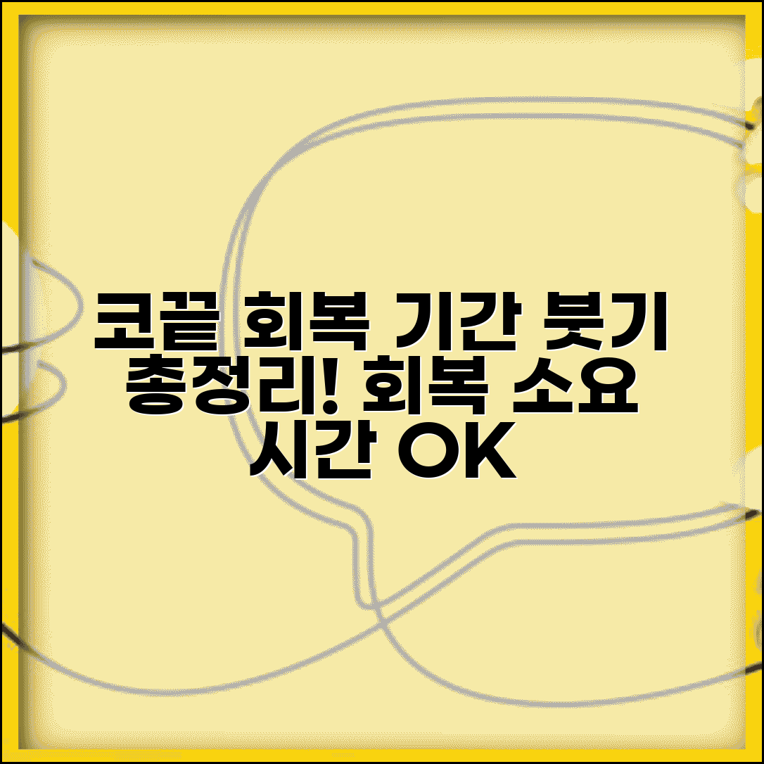 코 끝 성형 회복 기간 붓기 | 코 끝 수술 회복 소요 시간