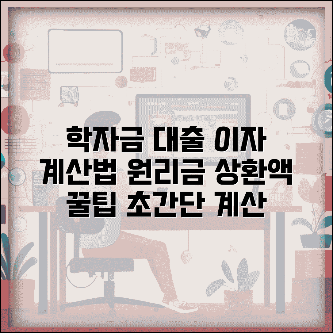 학자금대출 이자 계산 | 대출원금 이자율 월 상환액 계산법