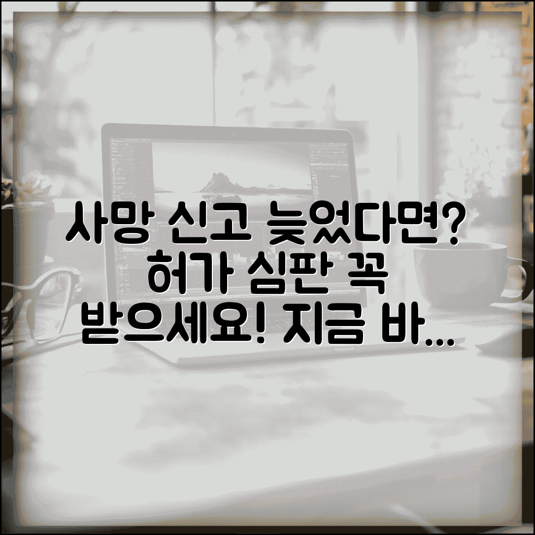 사망 신고 허가 심판 청구 | 사망 신고 늦음 신청