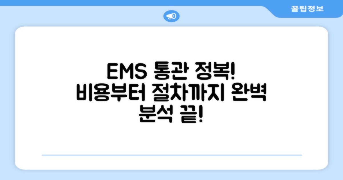 EMS 통관 절차와 비용 완벽 분석
