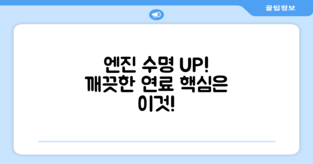 깨끗한 연료로 엔진 보호하기