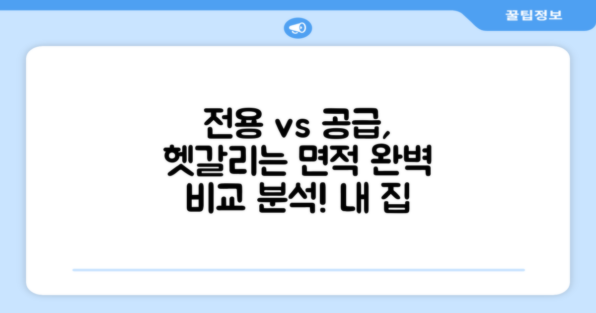 전용면적과 공급면적, 차이점 완벽 분석
