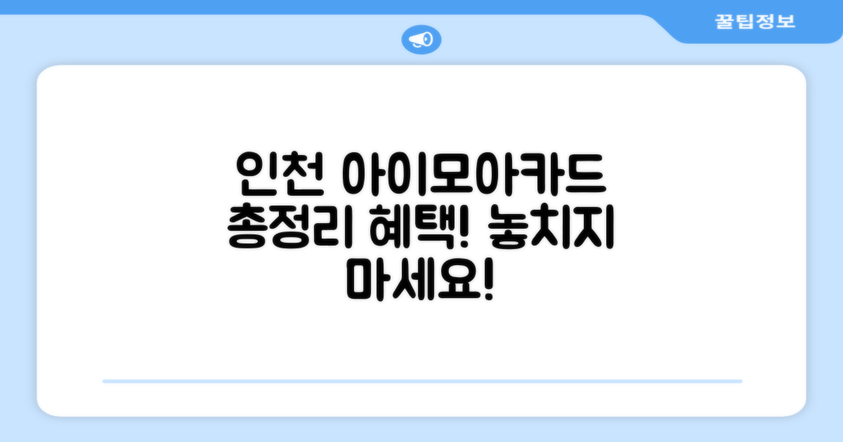 인천 아이모아카드 혜택 한눈에