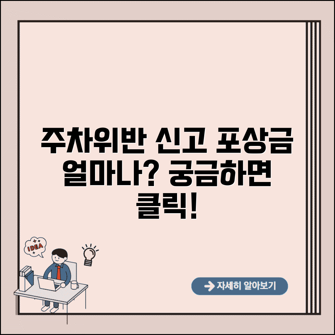 주차위반 신고 포상금 얼마 받나 | 불법주차 신고 포상금 지급 기준