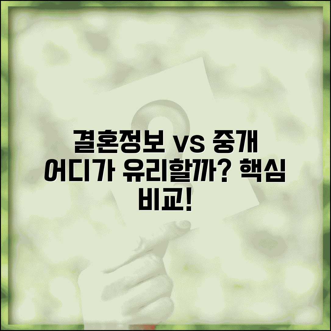결혼정보회사 vs 결혼중개업체 차이점 완벽 비교 | 어디가 더 유리할까