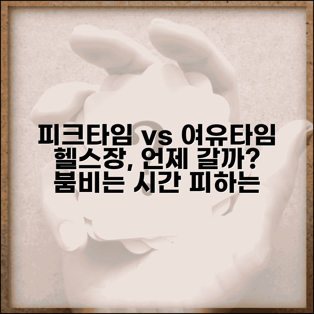 헬스장 운동 시간대 붐비는 시간 | 헬스장 한산한 시간대