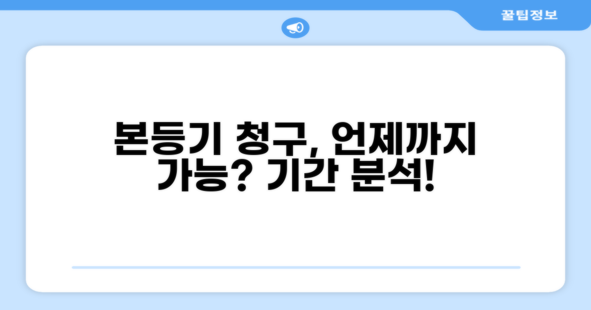 본등기 청구 가능한 기간 분석
