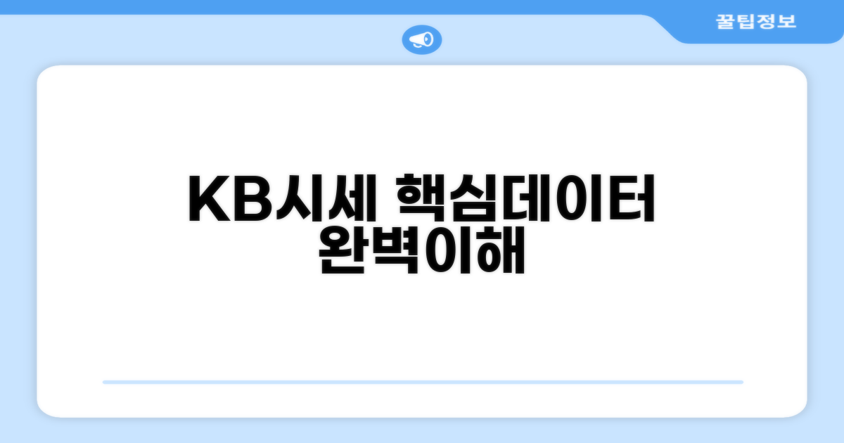 KB시세 데이터 핵심 이해