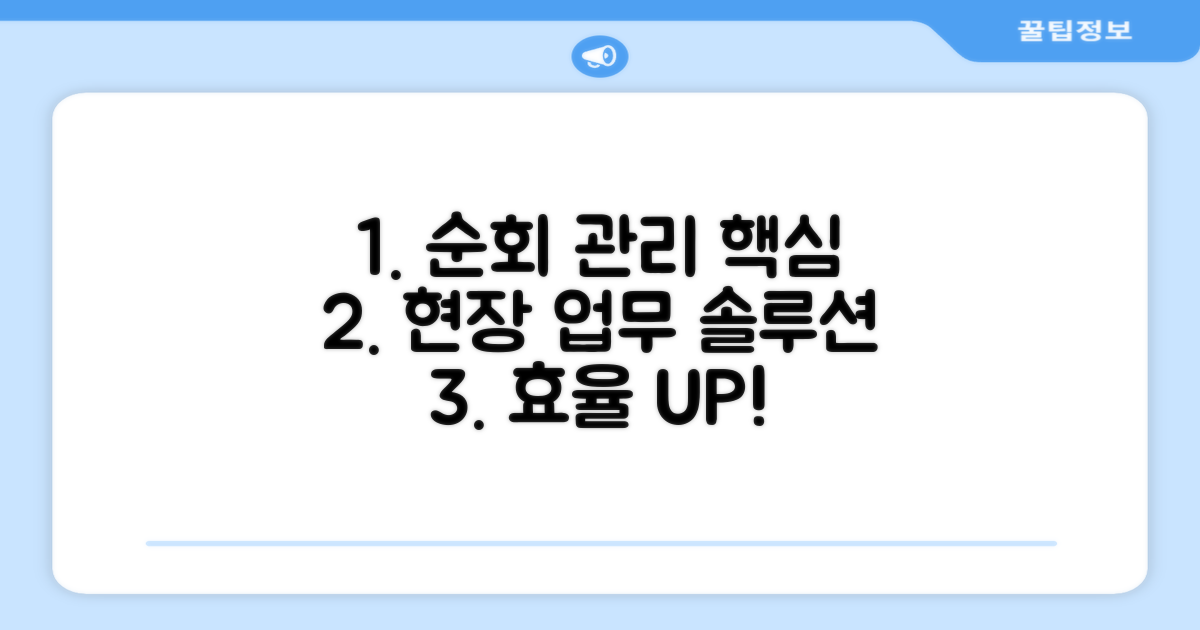 온라인 순회 관리 핵심정리