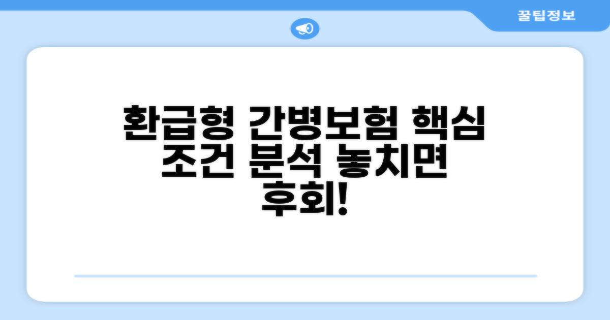 환급형 간병보험 핵심 조건 분석