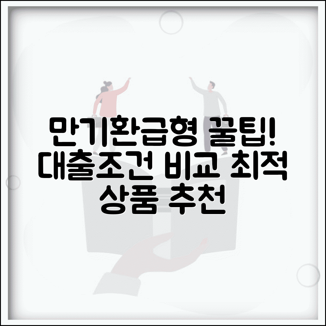 만기환급형 주택담보대출, 이자 및 조건 비교 | 최적 상품 추천, 후기, 주의사항