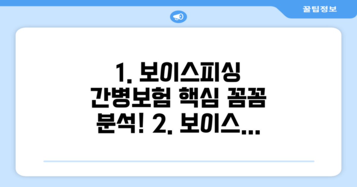 보이스피싱 간병보험 핵심 보장 분석