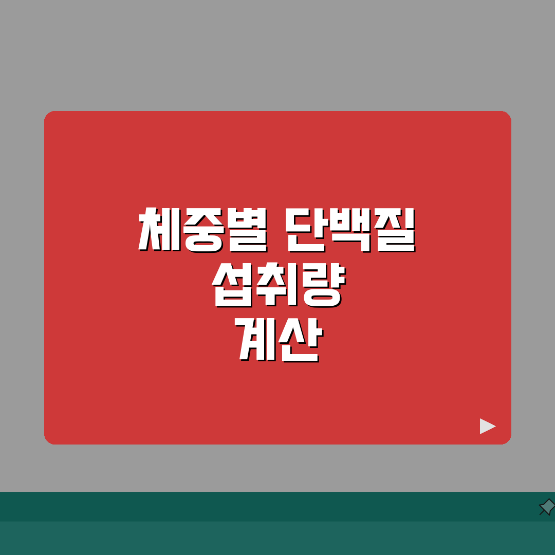 단백질 섭취량 계산 체중당 | 하루 단백질 권장량 체중x1.2g 꿀팁 공유해요!