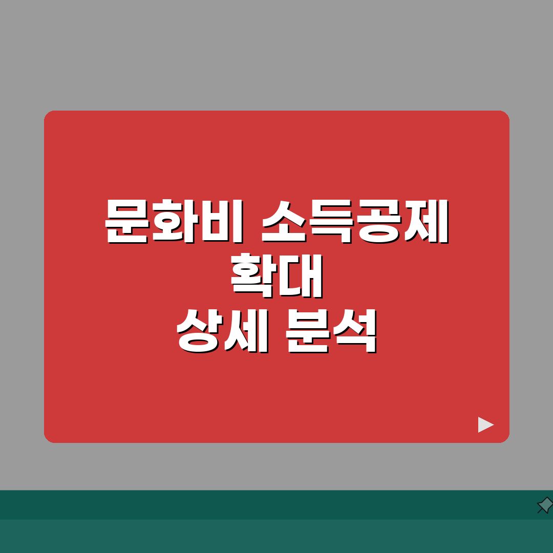 문화비 소득공제 혜택 확대 | 문화 여가비 소득공제 대상과 신청 절차 총정리: 7단계 핵심